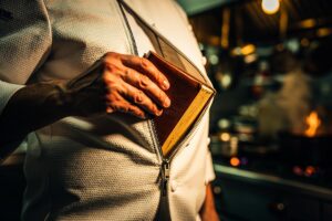 Niespodziewane rozwiązanie w postaci książek kucharskich zaszywanych w ciuchy – kucharze odkrywają sekret