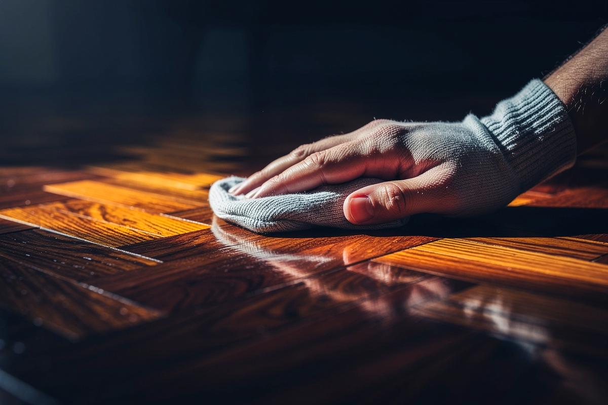 Zaskakująco wielu ludzi używa skarpetek do polerowania parkietu, specjaliści od organizacji domu przysięgają na to